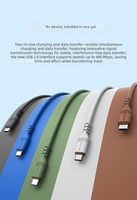 Chargeur rapide NIUBAILE PD3.1 Gan Material 65W avec 2 ports Type-C pour téléphone portable, câble USB, produits intelligents, accessoires pour téléphone