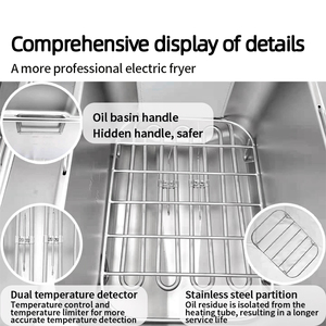 ขายร้อนถังคู่เชิงพาณิชย์ปลาโดนัทไก่มันฝรั่งทอด<span class=keywords><strong>เครื่อง</strong></span>ทอดฝรั่งทอดไฟฟ้าทอดลึกอะไหล่ทอดน้ํามัน - Product Image 6