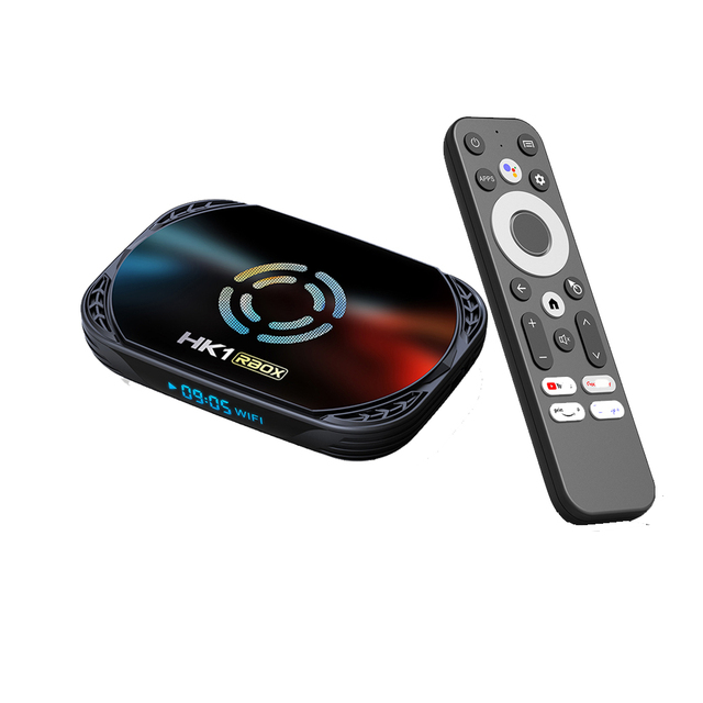 Factory Price HK1 RBox X50 4GB 128GB 32G 64G Android 14.0 IPTV Box WiFi6 BT 5 Support 8K Strong Resolution Voice Remote Control