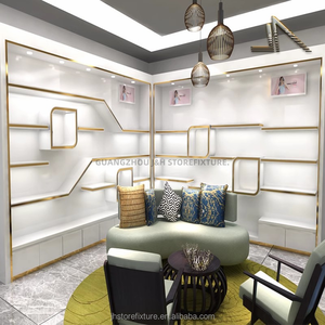 Armario de zapatos organizado de alta gama, mueble de Diseño montado en la pared, armario de mano con luz LED para <span class=keywords><strong>tienda</strong></span> de mujer - Product Image 1