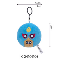 Nouveau produit : Porte-clés pendentif Spike, jouet en peluche super doux avec rembourrage en coton PP pour machines à griffes