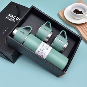 XJ346 Custom Business Promotional Gifts Packaging Insulated 304 Stainless Steel Vacuum <b>Flask</b> Set with Cup Lid - Product Image 6