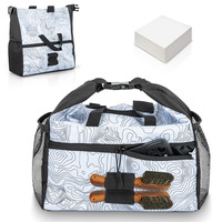 Sac de craie d'escalade en polyester grande taille personnalisé pour l'extérieur avec carte topographique emblématique, idéal pour la gym et l'escalade directe sur rocher