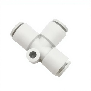YIIDNN T-Type Pneumatic Fitting White Plastic Bag <b>Quick</b> Coupling Air Tube Diameter Tee <b>Connector</b> KQ2T Fittings - Product Image 2