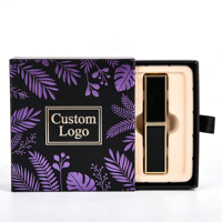 Boîte carrée vide de luxe, design personnalisé de haute qualité, impression végétale violette, pour parfum, bougie, artisanat, en papier rigide écologique
