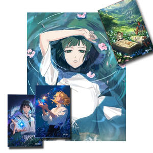 Colección Completa de Ilustraciones de la Serie Shikishi de <span class=keywords><strong>Studio</strong></span> <span class=keywords><strong>Ghibli</strong></span> de YQ Custom, Tableros de Arte Sorpresa Coleccionables de Anime Japonés - Product Image 1