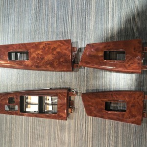 Toyota Corolla <b>Window</b> Regulator Switch <b>Panel</b> 74232-12380 Peach Wood ABS Dash Frame 2001-2007 - Product Image 3