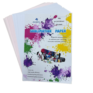 Jigu Digital 100gsm White Paper Sublimation Sheets Custom Logo Desktop Printer Sub Press A4/A3+ Sizes Instant Drying Transfer