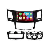 Autoradio Android 9 pouces pour lecteur DVD, écran tactile, navigation GPS, Carplay, tableau de bord, MP3, DSP, Mirror Link pour Toyota Hilux 2007-2015