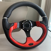 Volant de course universel 13 pouces en aluminium et PU pour voiture et jeux vidéo, idéal pour le drift - Vente en gros usine