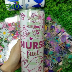 Autocollant UV DTF Osmo motif floral printanier tendance avec enveloppe de transfert UV pour gobelet mince de 20 oz - Product Image 6