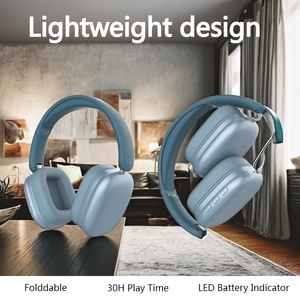 Tai nghe Bluetooth gấp gọn bán chạy, tai nghe chơi <span class=keywords><strong>game</strong></span> chụp tai, âm thanh nổi sống động dành cho điện thoại di động Pro Max cùng kiểu dáng - Product Image 3