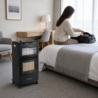 Chauffage au gaz et électrique pliable 2-en-1 pour chambre et salon, certifié CE, portable, mobile, télécommandé, économe en énergie