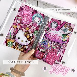 Album photo A6 en acrylique pour économies, porte-cartes à paillettes, album photo DIY fait main, mignon dessin animé, rangement 3 pouces, mini-cartes de célébrités, Hello - Product Image 1