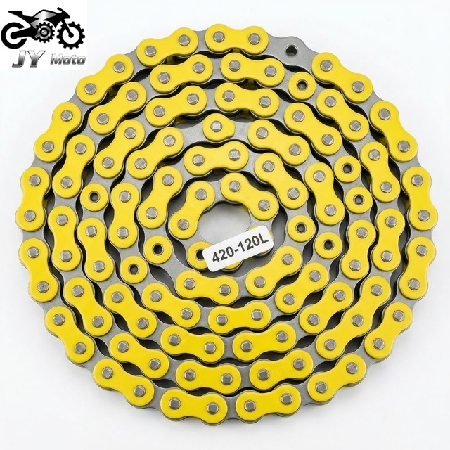 420-120L Colorful Alloy Structural Steel Drive Chain for Sur-Ron Light Bee X/S Electric Dirt Bike Off-Road Upgrade New