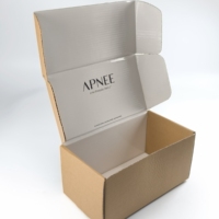 Boîtes en carton recyclables avec logo de marque personnalisé, impression couleur, boîtes d'emballage en carton ondulé épaissi, échantillons gratuits.
