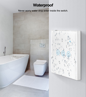 RSH Tuya WiFi interrupteur intelligent EU UK US Alexa Google Home verre trempé tactile sans fil interrupteurs muraux à distance 1 2 3 4 Gang