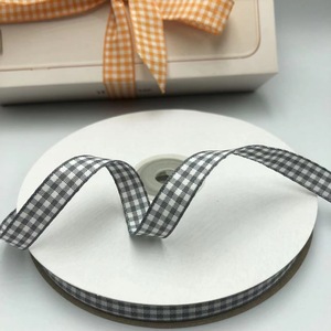 Ruban à carreaux vintage style rustique campagnard pour la décoration de bouquet de mariage - Product Image 5