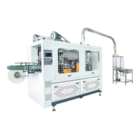 Machine à sceller manuelle 90-110 pcs/min Machine à sceller les gobelets en papier pour couvercle de thé de Dubaï Machine de fabrication de gobelets en papier