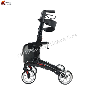 Popular CE Medical Grade Folding Carbon Fiber <strong>Rollator</strong> with Seat <strong>Rollator</strong> <strong>Walker</strong> with Forearm Hand Brake for Disabled Elderly - Product Image 1