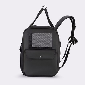 Large Breathable <b>Cat</b> <b>Backpack</b> - Durable Oxford Fabric Multi-Pocket Travel Carrier - Product Image 5