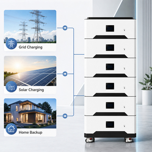 แบตเตอรี่เก็บพลังงานในครัวเรือนแบบเรียงซ้อนได้ 15KWH 30KWH 45KWH 60KWH ระบบแบตเตอรี่ LiFePO4 สำหรับบ้าน ใช้กับพลังงานแสงอาทิตย์ ให้พลังงานที่เชื่อถือได้ - Product Image 4