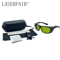 Lunettes de sécurité laser haute visibilité pour diodes, ND: YAG, laser à fibre (450 nm, 808 nm, 980 nm, 1064 nm) avec certification CE EN207