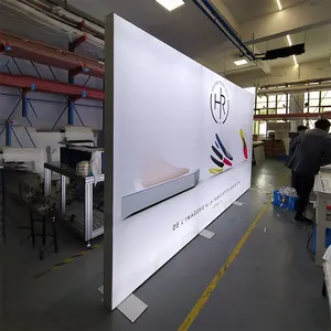 Sergi standları aydınlatma kutuları için reklam fuar standında taşınabilir ışıklı Seg taşınabilir arka duvar Lightbox