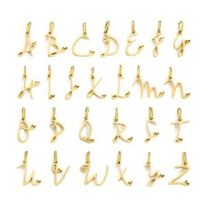 Nuevos Accesorios de Letras DIY para Pulseras y Collares, Dijes de Acero Inoxidable con Letras Inglesas para Hacer Joyería - Product Image 2