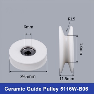 40*12mm All-ceramic Guide Wheels for Wire Drawing <b>Belt</b> Type ISO9001 Certified OEM Excellent Wear Resistance Long <b>Working</b> Life - Product Image 4