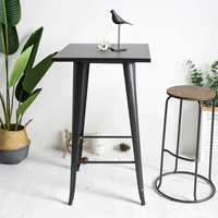 Table haute de bar en métal de style classique moderne, vente en gros à prix abordable