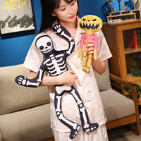 Drôle Halloween Squelette Citrouille Poupée Gonflable En Plein Air Vacances Cour Décorations pour Cour Décoratif Oreillers Cadeau