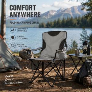 New Arrival Comfortable <b>Folding</b> Steel Tube Camping <b>Chair</b> Water-Proof Outdoor Furniture <b>for</b> Dining Courtyard Hospitals - Product Image 3