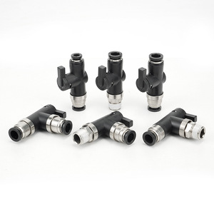 วาล์วบอลขนาดเล็ก BVC/BVL 6 M5 วาล์วพลาสติกแบบแมนนวลสำหรับสายลมอัด 0-60 องศาเซลเซียส 100 ปอนด์ต่อตารางนิ้ว - Product Image 3