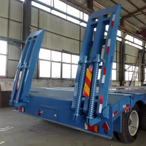 Semirremolque Lowboy hidráulico de cuello de cisne de 50 toneladas/60 toneladas de dos ejes, remolques de camiones comerciales - Product Image 2