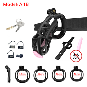 Новинка, пригодная для ношения клетка целомудрия, высококлассная розовая клетка для петуха с катетером, подсветка для долговременной носки - Product Image 2