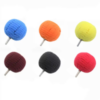 Ensemble de 6 éponges abrasives de 80 mm avec disque à anneau en acier pour perceuse électrique, polissage des sols et des tubes