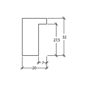 Moldurarte Cadre en bois naturel à grain de bois, bande de cadre renforcée, finition en plâtre, moulure de cadre photo, moulure de peinture en bois - Product Image 6