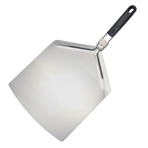 Pala para <span class=keywords><strong>Pizza</strong></span> Cuadrada Extra <span class=keywords><strong>Grande</strong></span> Plegable de Acero Inoxidable 430 con Mango de Goma y Plástico - Product Image 4