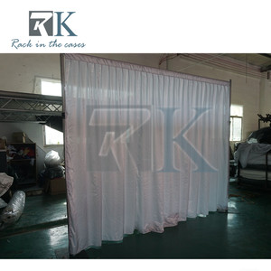 Portable Silver Pipe and Drape System Kit with Chiffon Outdoor <b>Backdrop</b> <b>Stand</b> for Party Use RK RK-TDS610 - Product Image 3