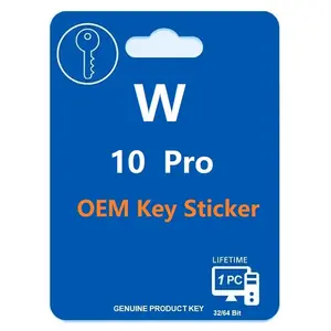 Win 10 profesyonel Win 10 Pro COA Sticker perakende anahtar 6 ay garanti