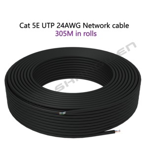 Cat5e Vòng <span class=keywords><strong>UTP</strong></span> 24AWG <span class=keywords><strong>UTP</strong></span> mềm 4 cặp CE nhiều đồng xoắn 100% oxy Miễn Phí Đồng vá dây cáp Ethernet CAT5E Cáp - Product Image 6