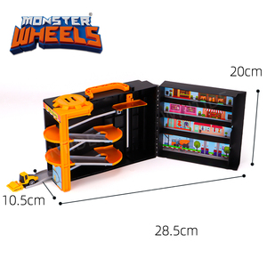 MONSTER WHEELS Nuovo Design con Musica e Luci, Giocattoli in Plastica in Scala 1:20 con <span class=keywords><strong>Pista</strong></span> da Corsa e Auto per Bambini - Product Image 2