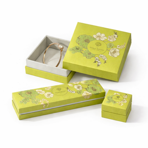 Caja para Joyería, Clásica, Rígida, con Tapa y Base, Caja de Regalo para Joyería, Inserto de Terciopelo, Estampado en Lámina, Logotipo Personalizado, Directo de Fábrica - Product Image 2