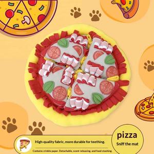 Köpek Çiğneme Oyuncağı Koklama Pizza Matı Besleyici Oyuncak Koklama Matı Köpek Sesli Peluş Oyuncaklar Yavru Köpek Bulmaca Oyuncağı Küçük Orta Boy Köpekler için - Product Image 6