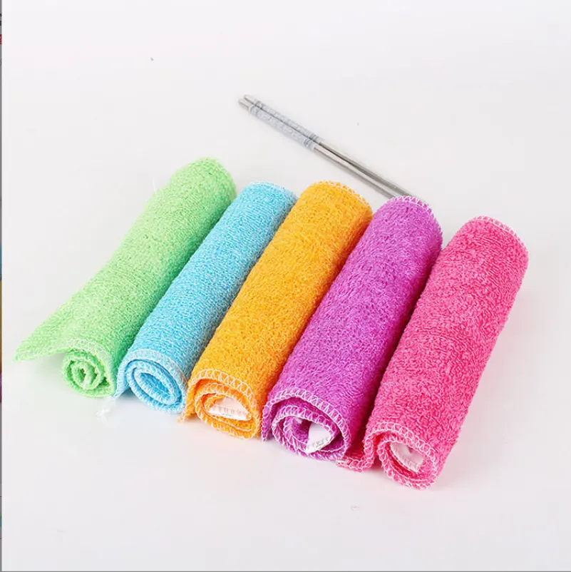 Household Cleaning Tools & Accessories Strong Water Absorption Decontamination Everyday Pink Color Scouring Pad