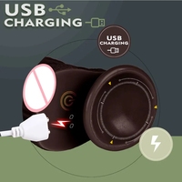 Gode vibrant rotatif télescopique rechargeable avec télécommande gode brun vibrant réaliste liquide