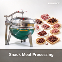 Casserole à pression haute performance pour la transformation de la viande en snacks