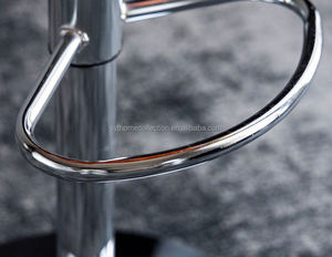 Tabourets de bar de style nordique à la mode en gros, tabourets de bar de cuisine de restaurant bon marché en PU + éponge + fer, tabourets de bar pivotants multicolores - Product Image 5