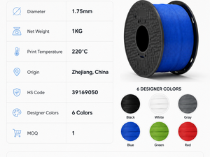 เส้นพลาสติก PLA สำหรับเครื่องพิมพ์สามมิติ Yiqiu3D ขนาด 1.75 มม. น้ำหนัก 1 กก. พิมพ์ง่าย เป็นมิตรกับสิ่งแวดล้อม สีดำเงา สำหรับ Bambu Lab - Product Image 5